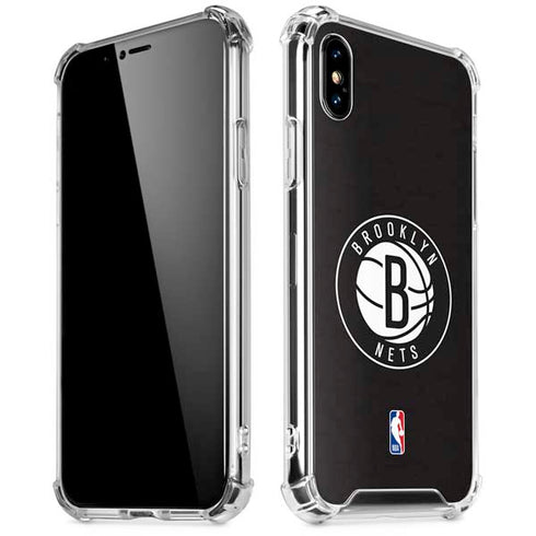 NBA Brooklyn Nets Distressed iPhone X/XS Clear Case