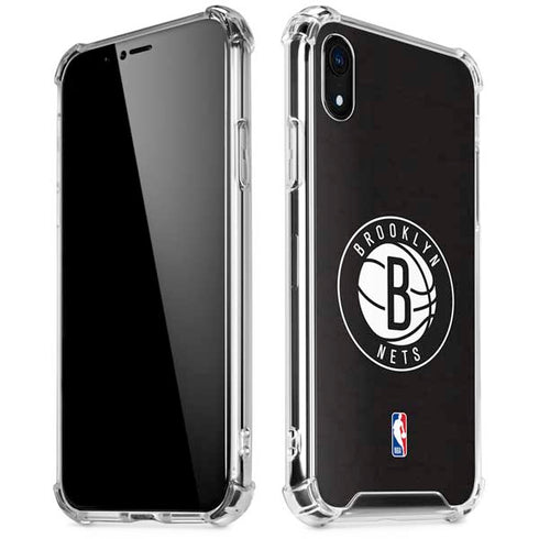 NBA Brooklyn Nets Distressed iPhone XR Clear Case
