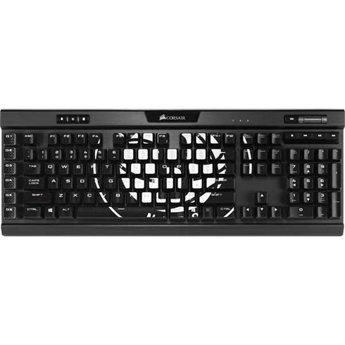 NBA Brooklyn Nets Distressed K95 RGB PLATINUM Mechanical Gaming Keyboard Skin