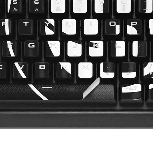 NBA Brooklyn Nets Distressed K95 RGB PLATINUM Mechanical Gaming Keyboard Skin
