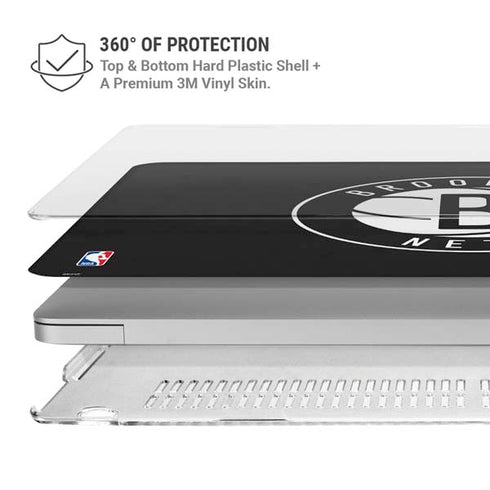 NBA Brooklyn Nets Distressed MacBook Cases