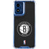 NBA Brooklyn Nets Distressed Moto G 5G (2024) Clear Case