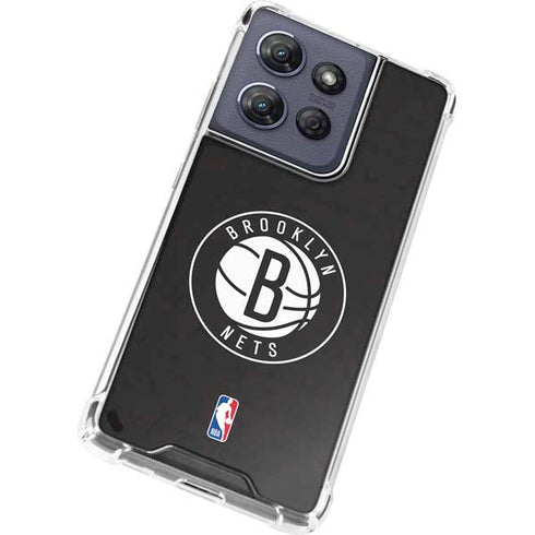 NBA Brooklyn Nets Distressed Moto G Play 5G (2025) Clear Case