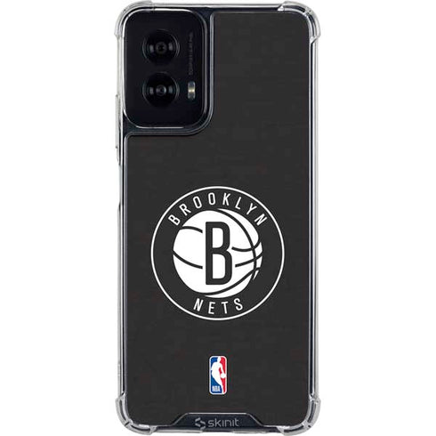 NBA Brooklyn Nets Distressed Moto G Power 5G (2024) Clear Case