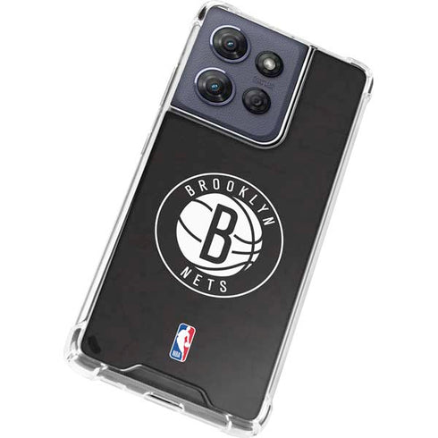 NBA Brooklyn Nets Distressed Moto G Power 5G (2025) Clear Case
