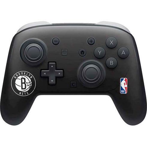 NBA Brooklyn Nets Distressed Nintendo Switch 2 (2025) Pro Controller Skin