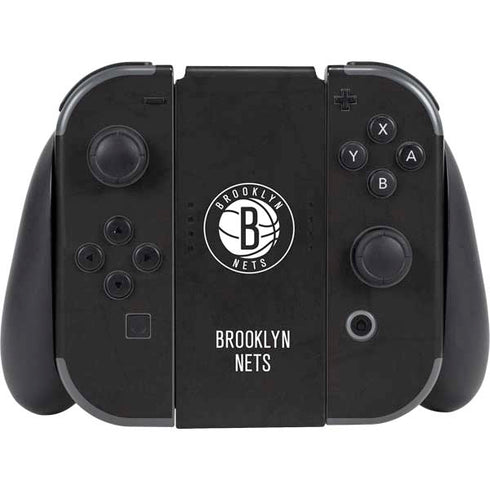 NBA Brooklyn Nets Distressed Nintendo Switch (2017-2021) Joy-Con Controller Skin