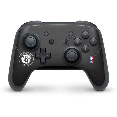 NBA Brooklyn Nets Distressed Nintendo Switch Pro Controller Skin