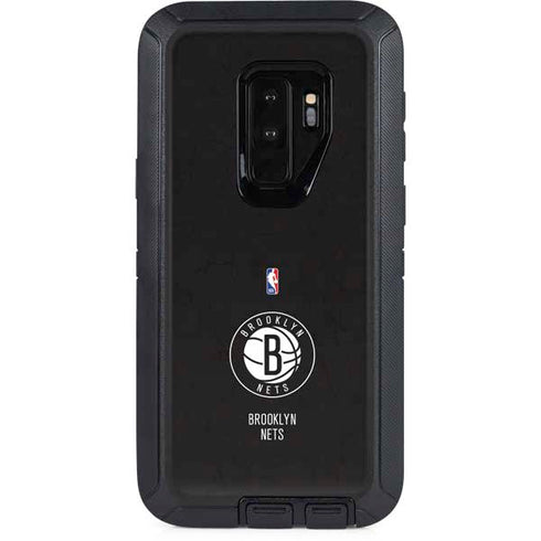 NBA Brooklyn Nets Distressed Otterbox Defender Galaxy Skin