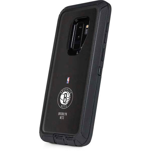 NBA Brooklyn Nets Distressed Otterbox Defender Galaxy Skin