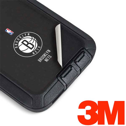 NBA Brooklyn Nets Distressed Otterbox Defender Galaxy Skin