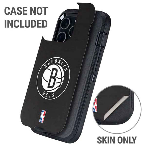 NBA Brooklyn Nets Distressed Otterbox Defender iPhone Skin