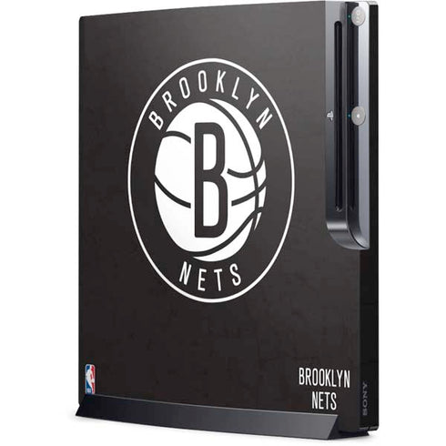 NBA Brooklyn Nets Distressed Playstation 3 & PS3 Slim Skin