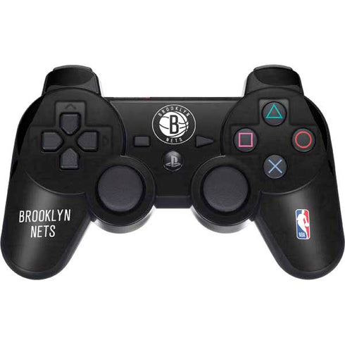 NBA Brooklyn Nets Distressed PS3 Dual Shock wireless controller Skin