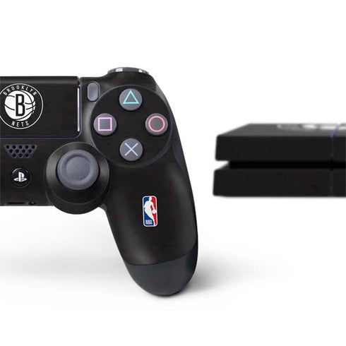 NBA Brooklyn Nets Distressed PS4 Console and Controller Bundle Skin
