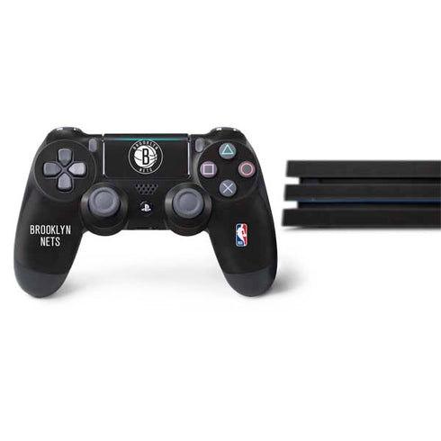 NBA Brooklyn Nets Distressed PS4 Pro Bundle Skin