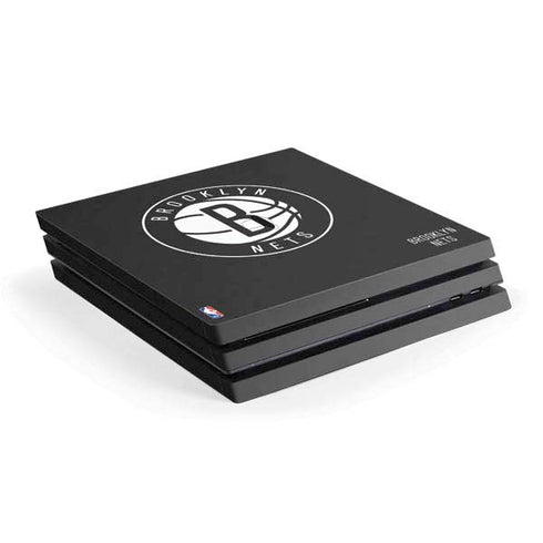 NBA Brooklyn Nets Distressed PS4 Pro Console Skin