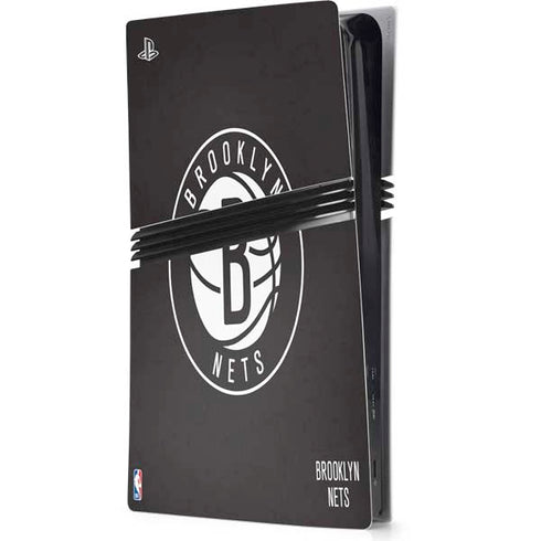 NBA Brooklyn Nets Distressed PS5 Pro Console Skin