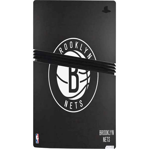 NBA Brooklyn Nets Distressed PS5 Pro Console Skin