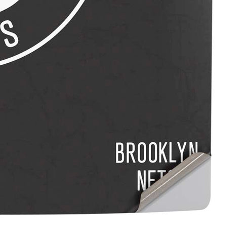 NBA Brooklyn Nets Distressed PS5 Pro Disk Console Skin