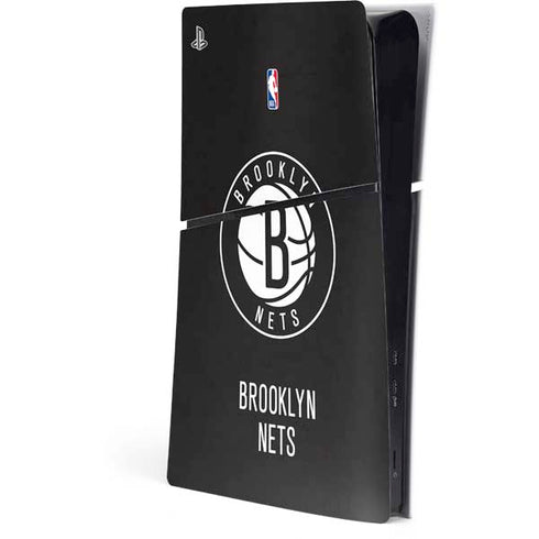 NBA Brooklyn Nets Distressed PS5 Slim Digital Edition Console Skin
