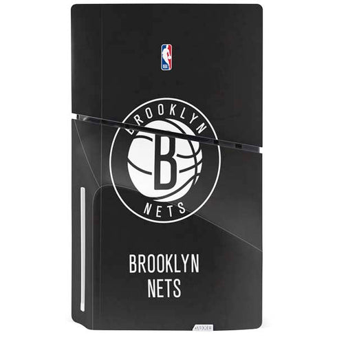 NBA Brooklyn Nets Distressed PS5 Slim Disk Bundle Skin