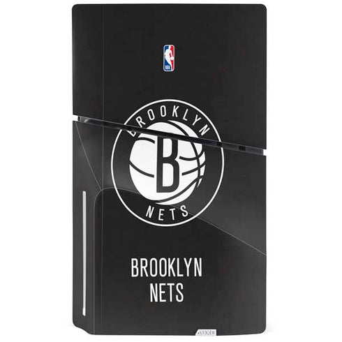 NBA Brooklyn Nets Distressed PS5 Slim Disk Console Skin
