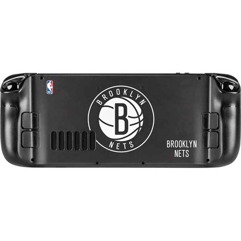 NBA Brooklyn Nets Distressed Steam Deck Handheld Gaming Computer OLED Skin