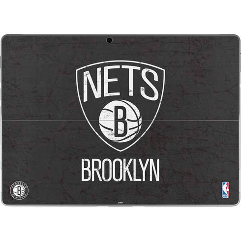 NBA Brooklyn Nets Distressed Surface Pro 8 Skin