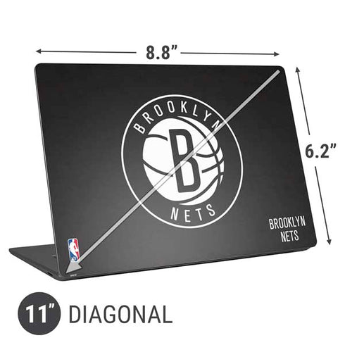 NBA Brooklyn Nets Distressed Universal Laptop 11in (8.8 x 6.2in) Skin