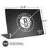 NBA Brooklyn Nets Distressed Universal Laptop 16.6in (13.4 x 9.7in) Skin