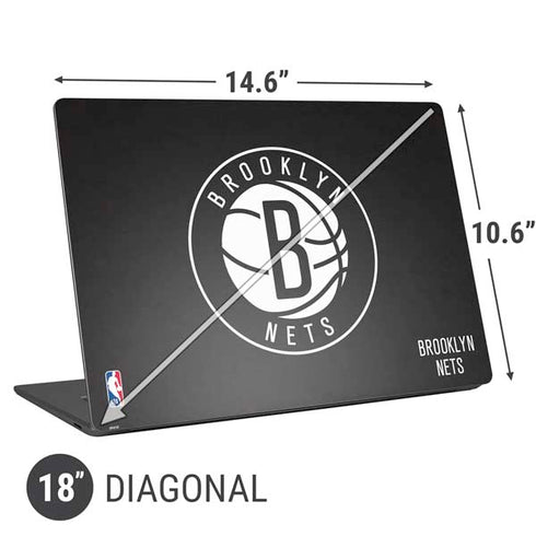 NBA Brooklyn Nets Distressed Universal Laptop 18in (14.6 x 10.6in) Skin