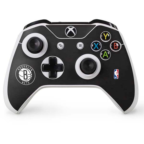 NBA Brooklyn Nets Distressed Xbox One S Console and Controller Bundle Skin