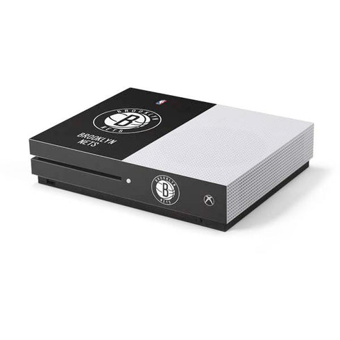 NBA Brooklyn Nets Distressed Xbox One S Console Skin