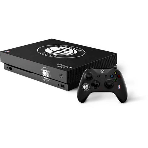 NBA Brooklyn Nets Distressed Xbox One Skins
