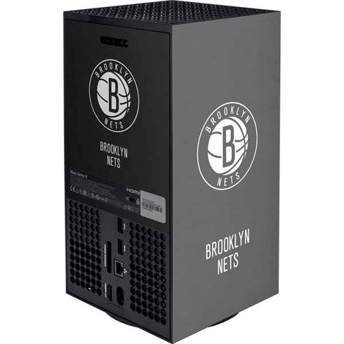 NBA Brooklyn Nets Distressed Xbox Series X Console Skin