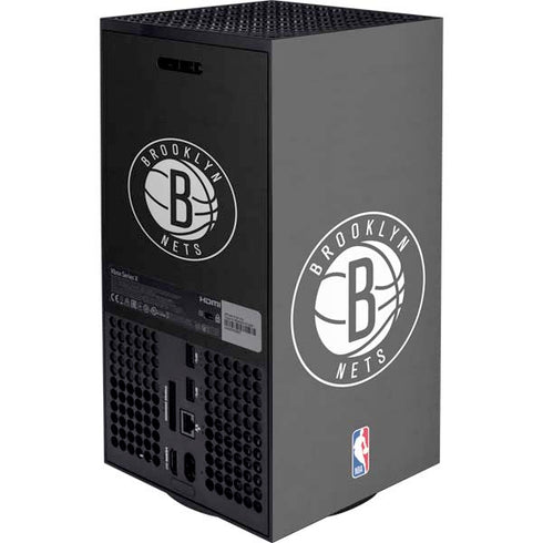 NBA Brooklyn Nets Distressed XBox Series X Digital Edition Console Skin