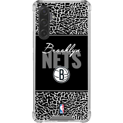 NBA Brooklyn Nets Elephant Print Galaxy A17 Clear Case
