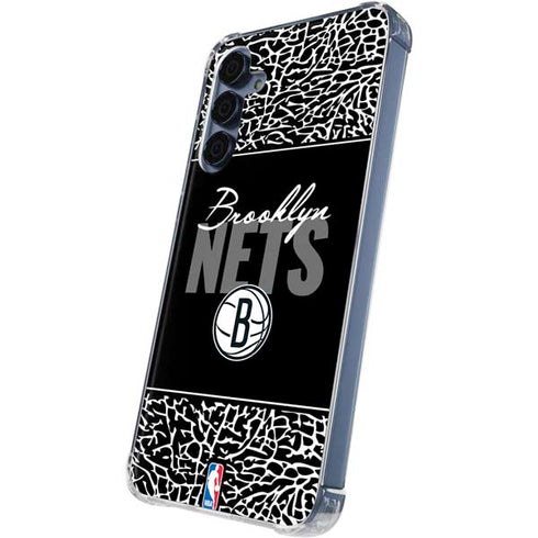 NBA Brooklyn Nets Elephant Print Galaxy A55 5G Clear Case