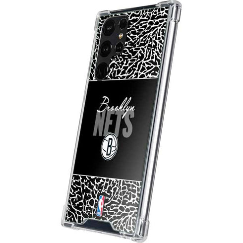 NBA Brooklyn Nets Elephant Print Galaxy S23 Ultra Clear Case
