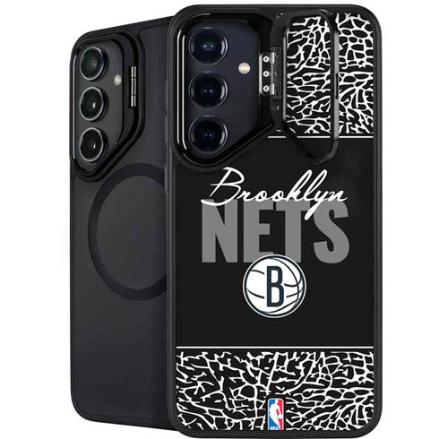 NBA Brooklyn Nets Elephant Print Galaxy S25 Kickstand Case
