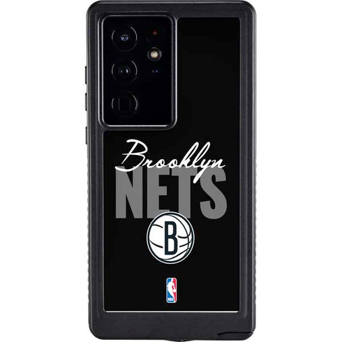 NBA Brooklyn Nets Elephant Print Galaxy S24 Ultra Waterproof Case
