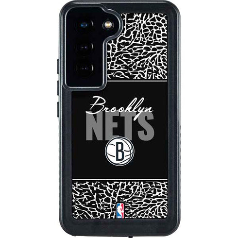 NBA Brooklyn Nets Elephant Print Galaxy S24 Waterproof Case