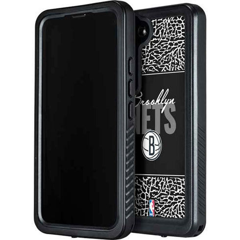 NBA Brooklyn Nets Elephant Print Galaxy S24 Waterproof Case