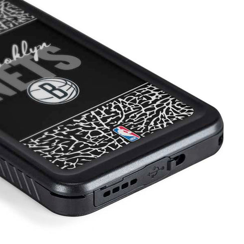 NBA Brooklyn Nets Elephant Print Galaxy S24 Waterproof Case
