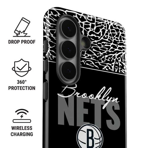 NBA Brooklyn Nets Elephant Print Galaxy S26 Plus Impact Case