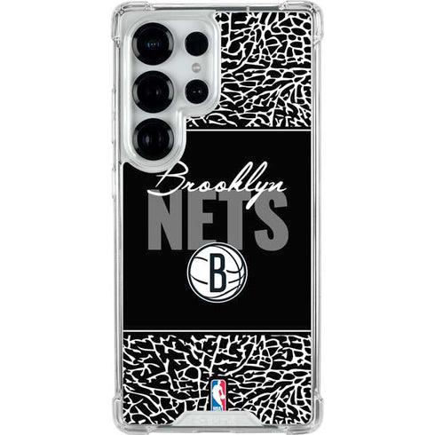 NBA Brooklyn Nets Elephant Print Galaxy S26 Ultra Clear Case