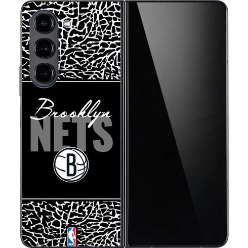 NBA Brooklyn Nets Elephant Print Galaxy Z Fold5 5G Skin
