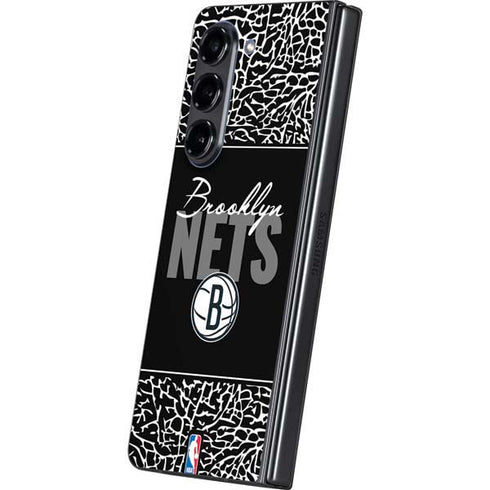 NBA Brooklyn Nets Elephant Print Galaxy Z Fold5 5G Skin