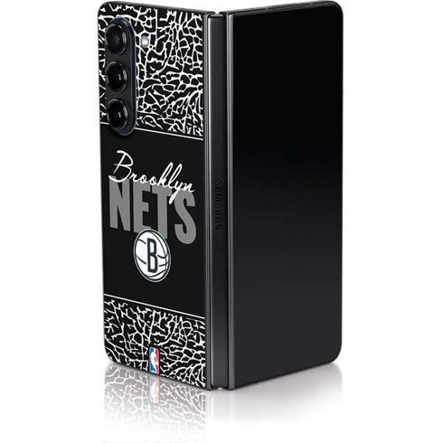NBA Brooklyn Nets Elephant Print Galaxy Z Fold5 5G Skin